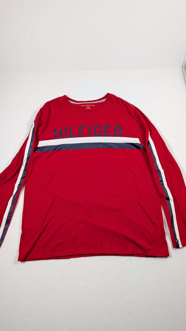 Tommy Hilfiger Men's Long Sleeve Graphic Crewneck T-shirt XL